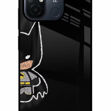 Bat Kitty Redmi 12C Glass Case