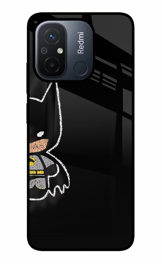 Bat Kitty Redmi 12C Glass Case