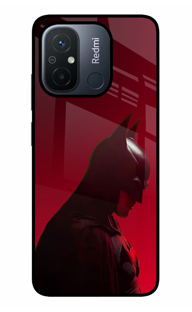 Dark Knight Redmi 12C Glass Case