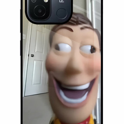 Side Eye Woody Redmi 12C Glass Case