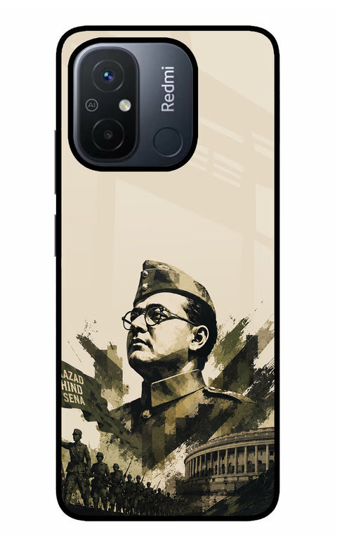 Netaji Rising Redmi 12C Glass Case