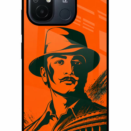 Bhagat Singh Legacy Redmi 12C Glass Case