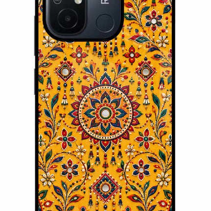 Sunlit Aura Redmi 12C Glass Case