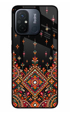 Noir Mehfil Redmi 12C Glass Case