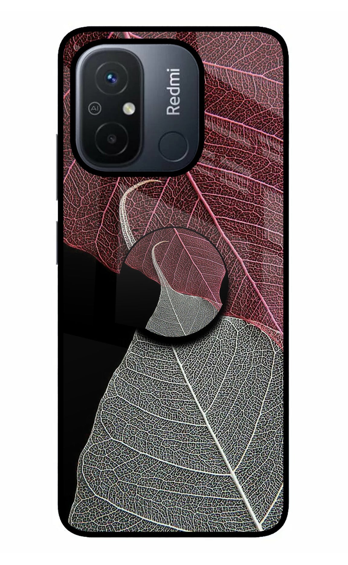 Leaf Pattern Redmi 12C Pop Case