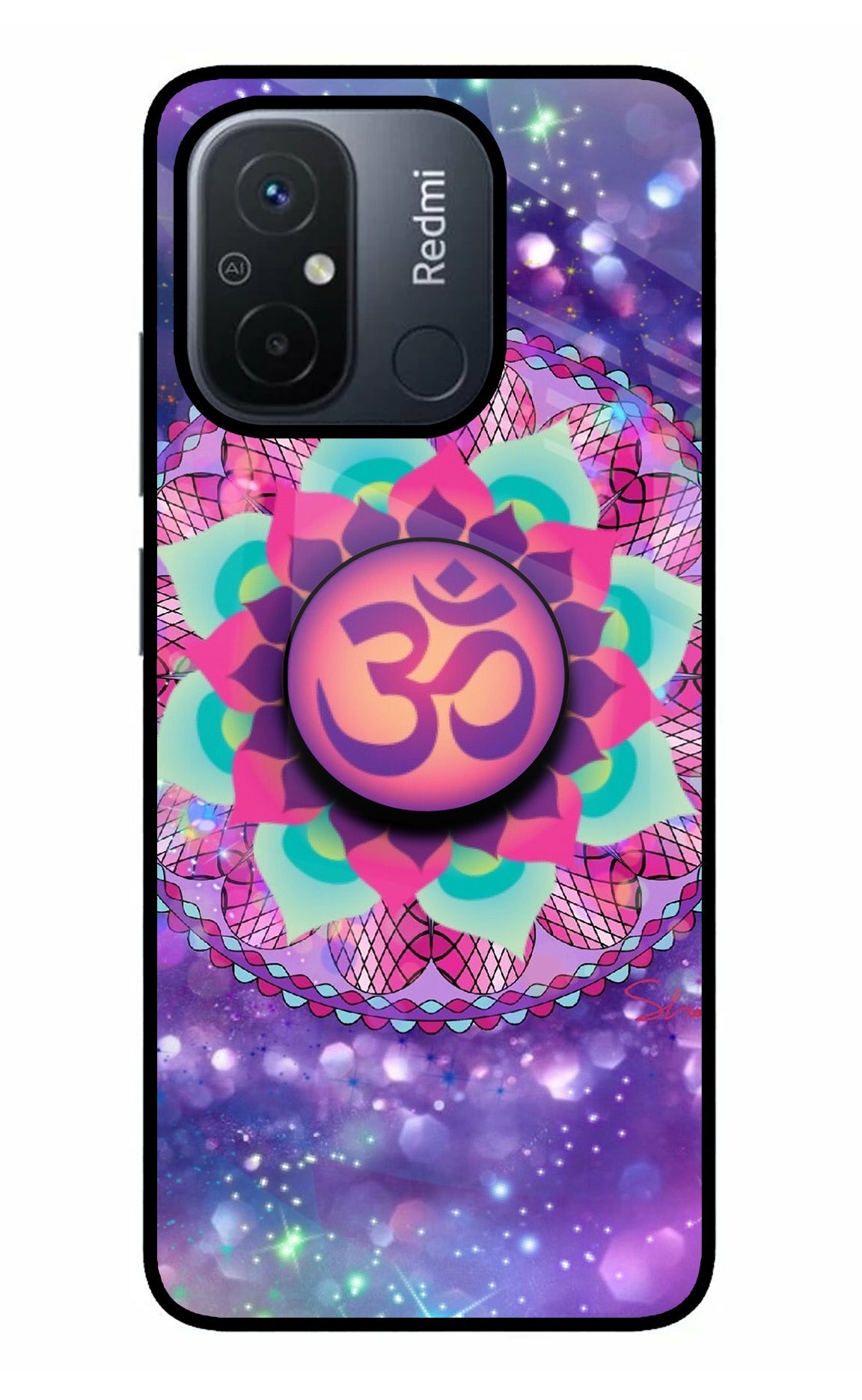 Om Purple Redmi 12C Pop Case