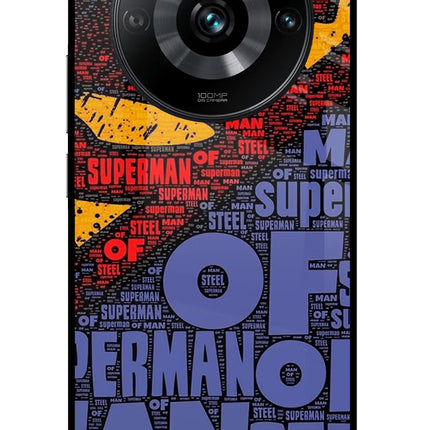 Superman Realme 11 Pro/Pro+ 5G Glass Case Back Cover by Casekaro