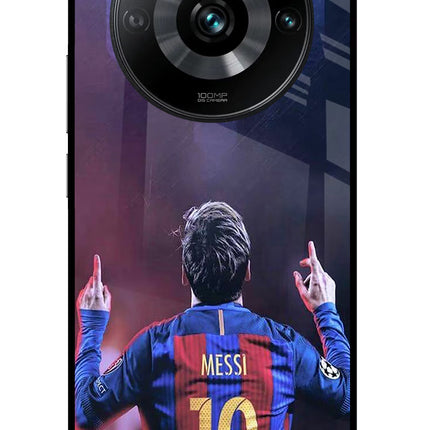 Messi Realme 11 Pro/Pro+ 5G Glass Case Back Cover by Casekaro