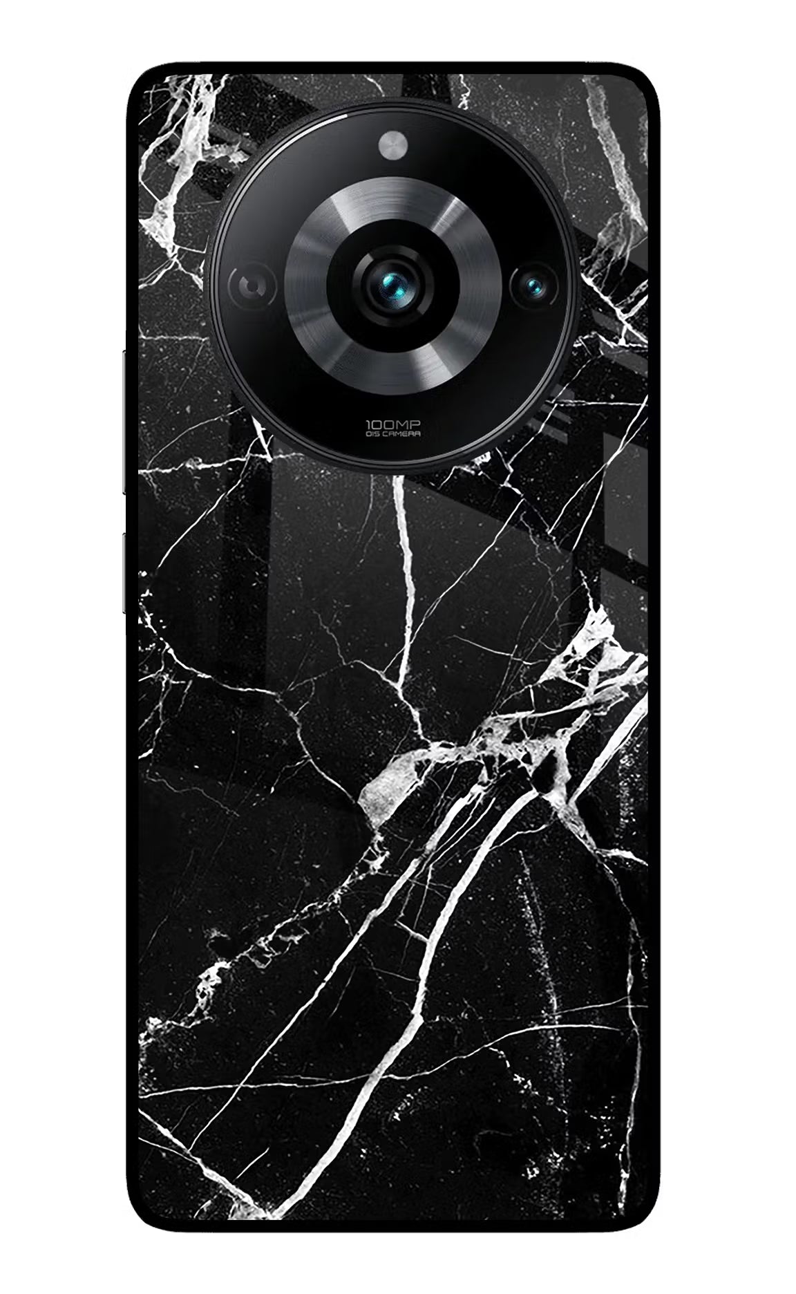 Black Marble Pattern Realme 11 Pro/Pro+ 5G Glass Case Back Cover by Casekaro