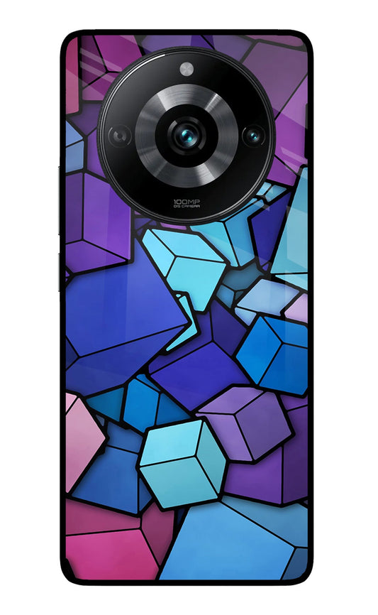 Cubic Abstract Realme 11 Pro/Pro+ 5G Glass Case