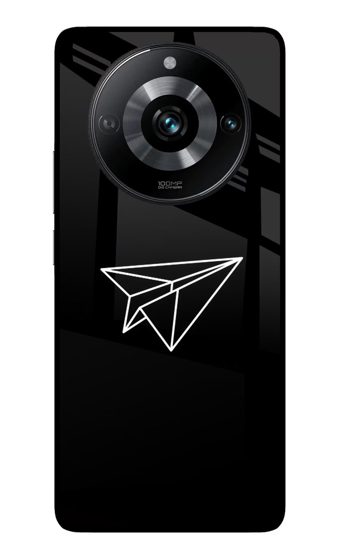 Paper Plane White Realme 11 Pro/Pro+ 5G Glass Case Back Cover by Casekaro