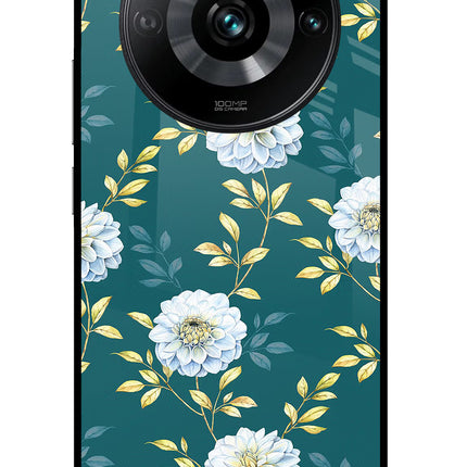 Flowers Realme 11 Pro/Pro+ 5G Glass Case Back Cover by Casekaro