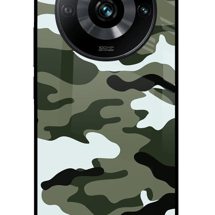 Camouflage Realme 11 Pro/Pro+ 5G Glass Case Back Cover by Casekaro