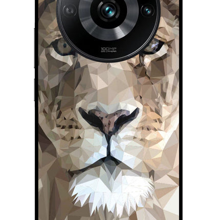Lion Art Realme 11 Pro/Pro+ 5G Glass Case Back Cover by Casekaro