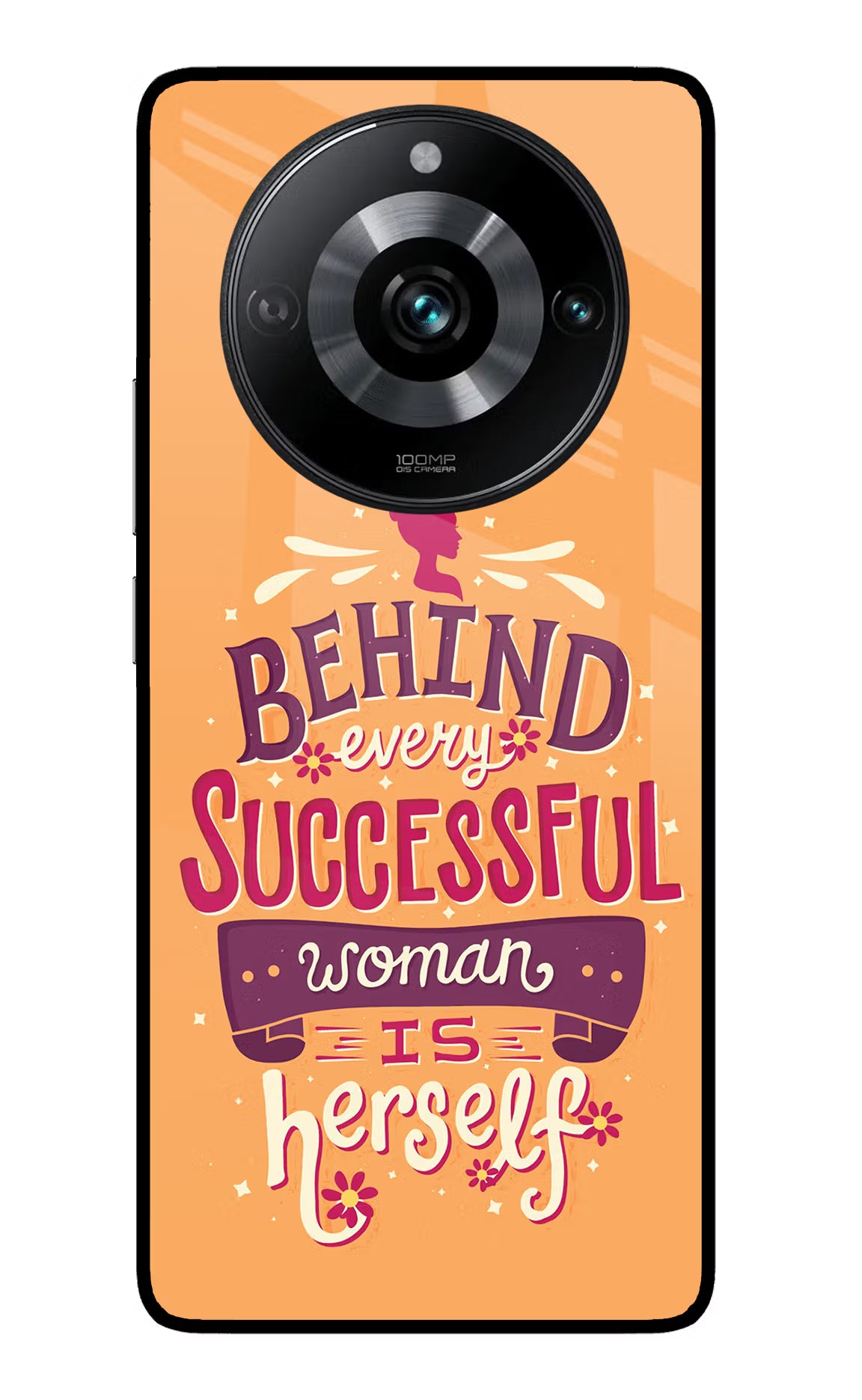 Behind Every Successful Woman There Is Herself Realme 11 Pro/Pro+ 5G Glass Case Back Cover by Casekaro