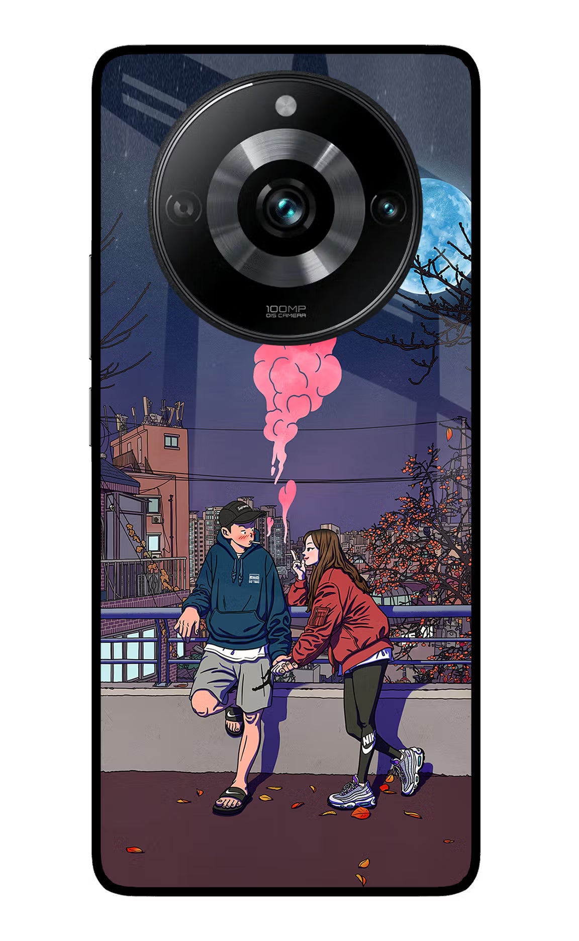 Chilling Couple Realme 11 Pro/Pro+ 5G Glass Case Back Cover by Casekaro