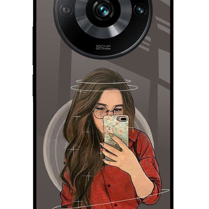 Selfie Queen Realme 11 Pro/Pro+ 5G Glass Case Back Cover by Casekaro