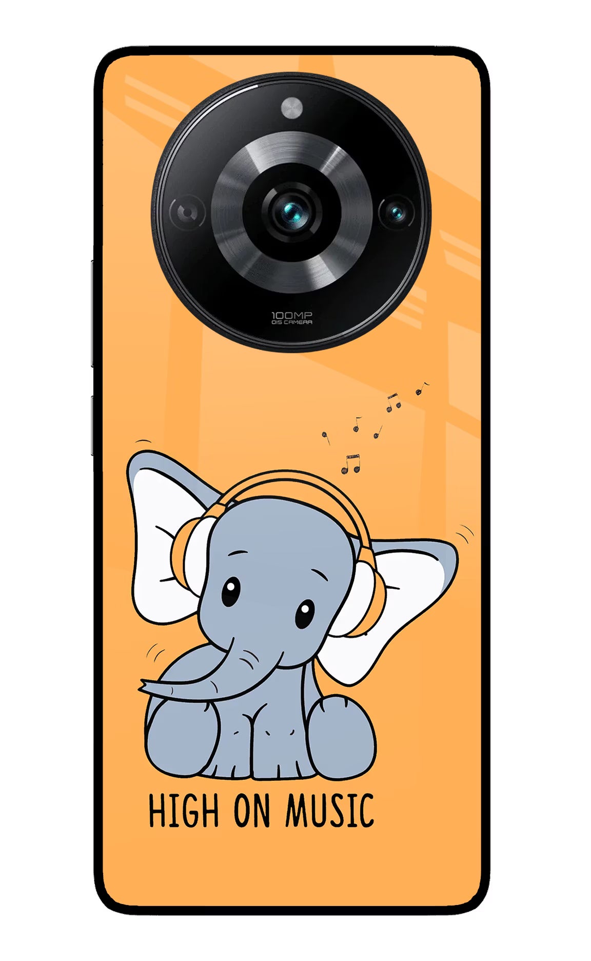 High On Music Realme 11 Pro/Pro+ 5G Glass Case Back Cover by Casekaro