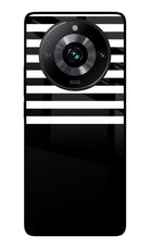 Black and White Print Realme 11 Pro/Pro+ 5G Glass Case