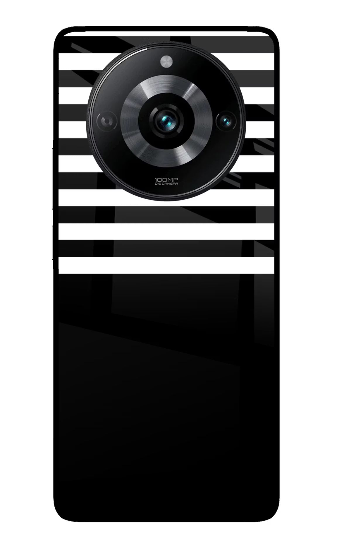 Black and White Print Realme 11 Pro/Pro+ 5G Glass Case Back Cover by Casekaro
