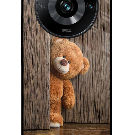 Teddy Wooden Realme 11 Pro/Pro+ 5G Glass Case Back Cover by Casekaro