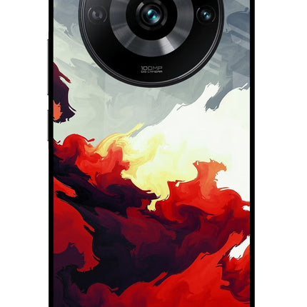 Fire Cloud Realme 11 Pro/Pro+ 5G Glass Case Back Cover by Casekaro
