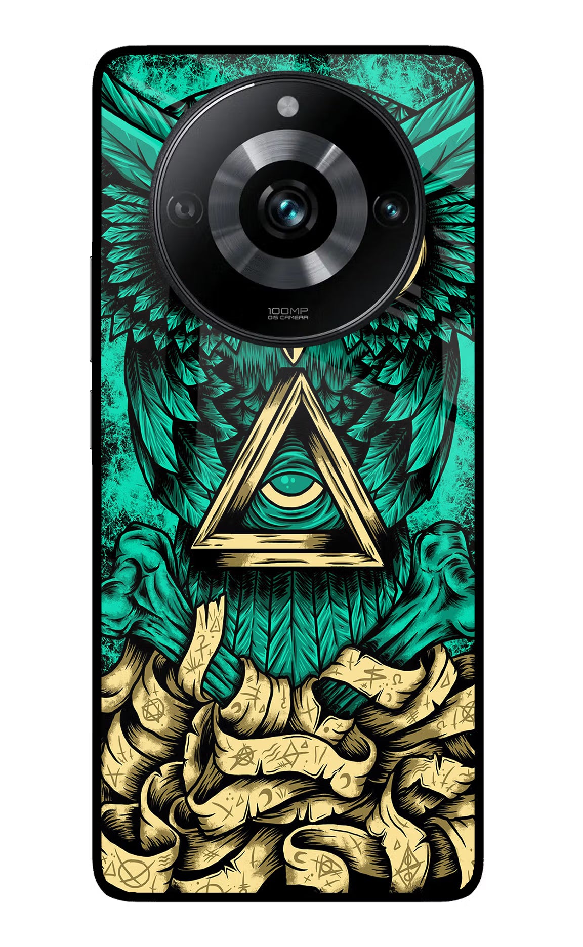 Green Owl Realme 11 Pro/Pro+ 5G Glass Case Back Cover by Casekaro