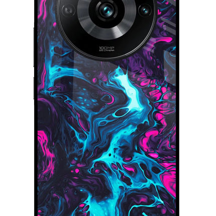 Abstract Realme 11 Pro/Pro+ 5G Glass Case Back Cover by Casekaro