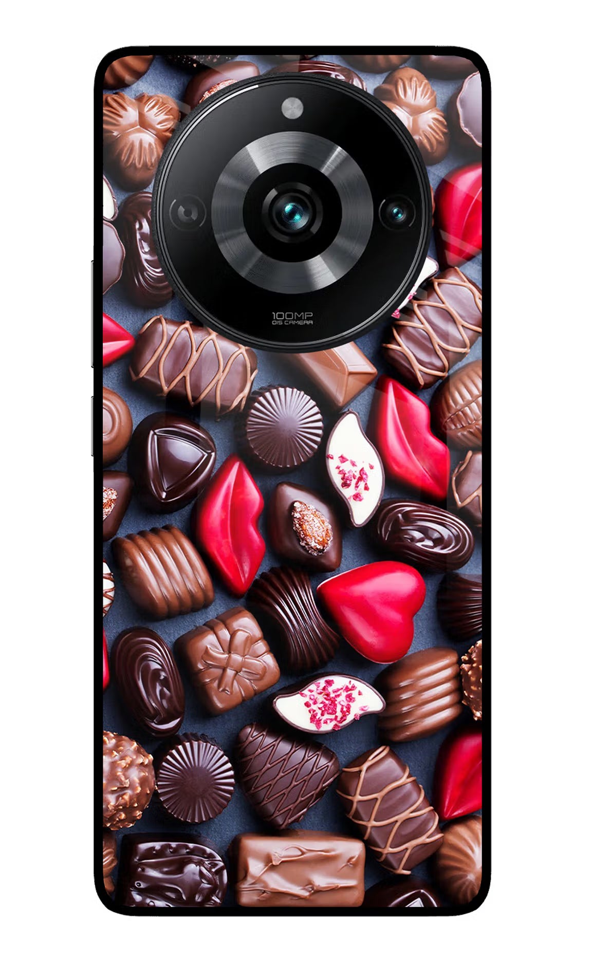 Chocolates Realme 11 Pro/Pro+ 5G Glass Case Back Cover by Casekaro