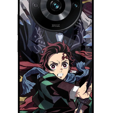 Demon Slayer Realme 11 Pro/Pro+ 5G Glass Case Back Cover by Casekaro