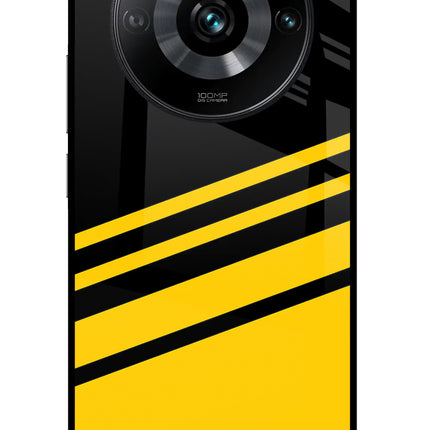 Yellow Shades Realme 11 Pro/Pro+ 5G Glass Case Back Cover by Casekaro