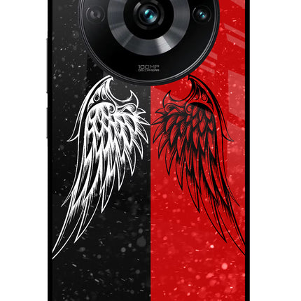 Wings Realme 11 Pro/Pro+ 5G Glass Case Back Cover by Casekaro