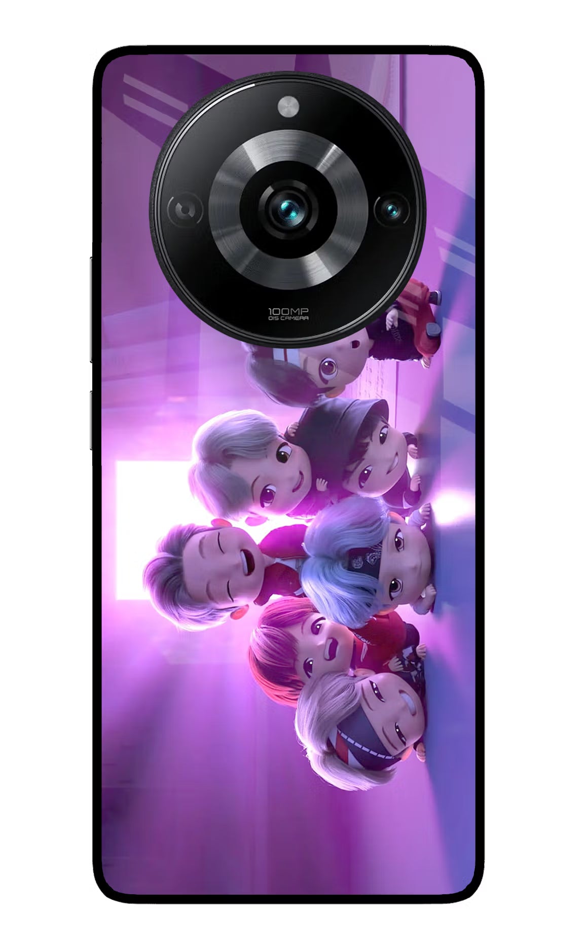 BTS Chibi Realme 11 Pro/Pro+ 5G Glass Case Back Cover by Casekaro