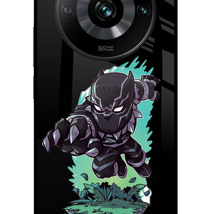 Black Panther Realme 11 Pro/Pro+ 5G Glass Case Back Cover by Casekaro