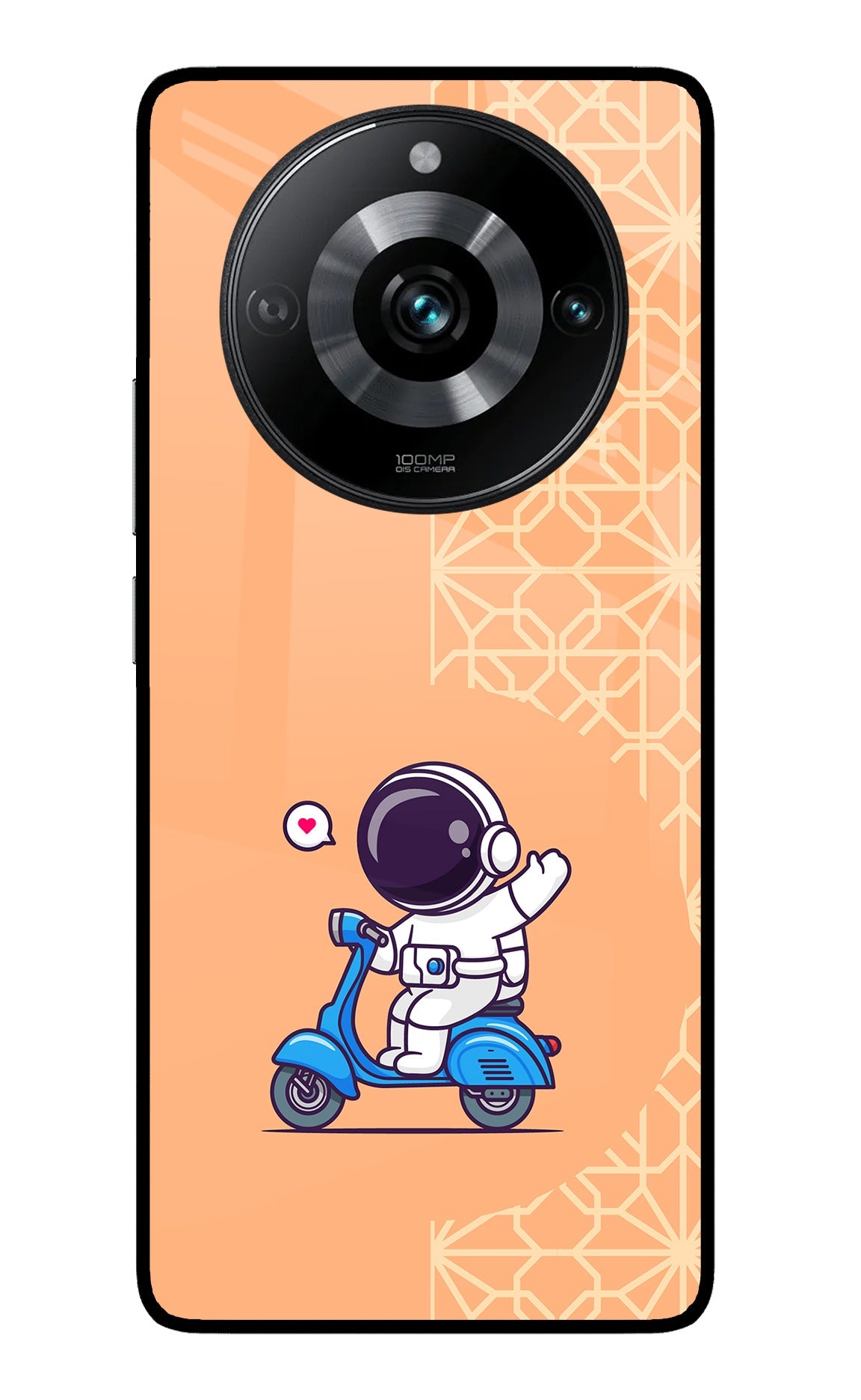 Cute Astronaut Riding Realme 11 Pro/Pro+ 5G Glass Case