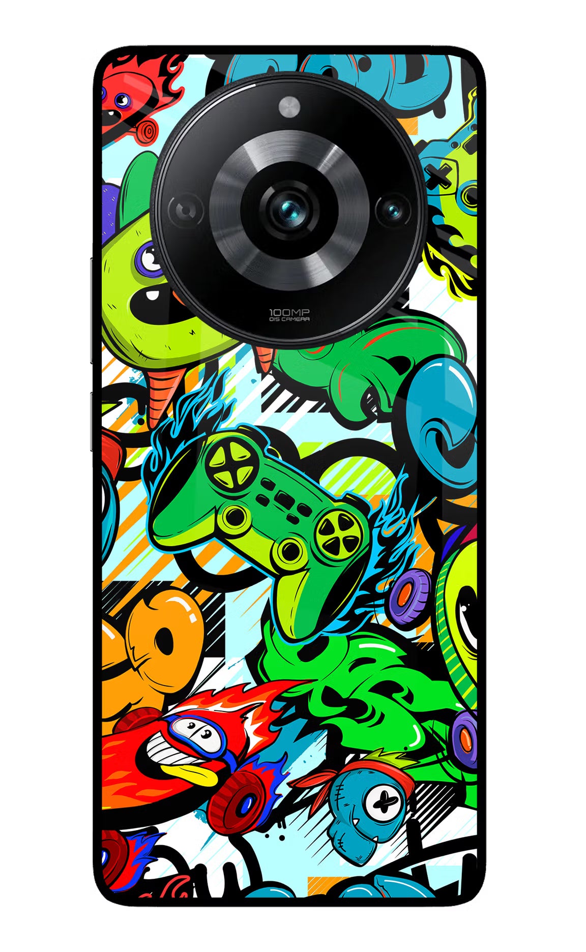 Game Doodle Realme 11 Pro/Pro+ 5G Glass Case Back Cover by Casekaro