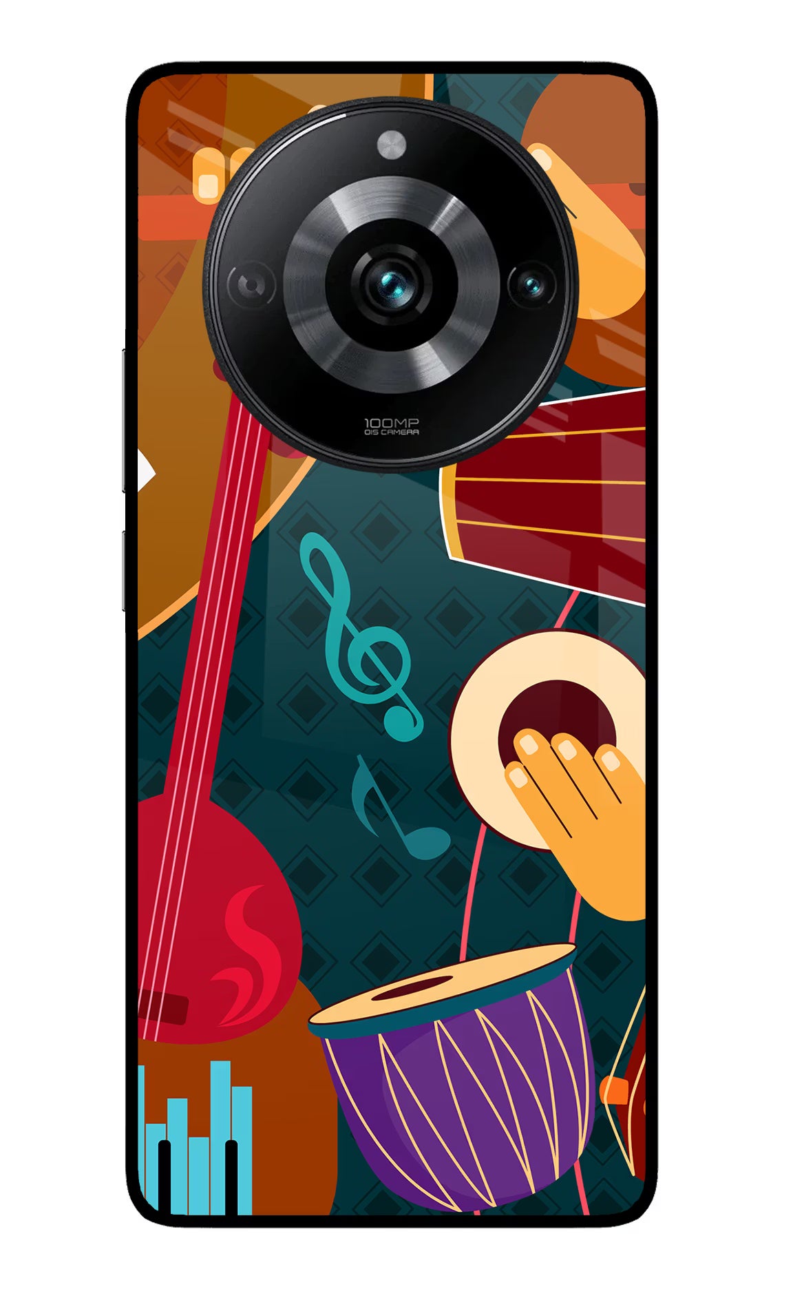 Music Instrument Realme 11 Pro/Pro+ 5G Glass Case Back Cover by Casekaro