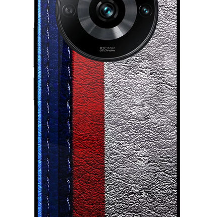 BMW Stripes Realme 11 Pro/Pro+ 5G Glass Case Back Cover by Casekaro