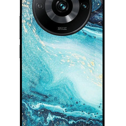 Blue Glitter Marble Realme 11 Pro/Pro+ 5G Glass Case