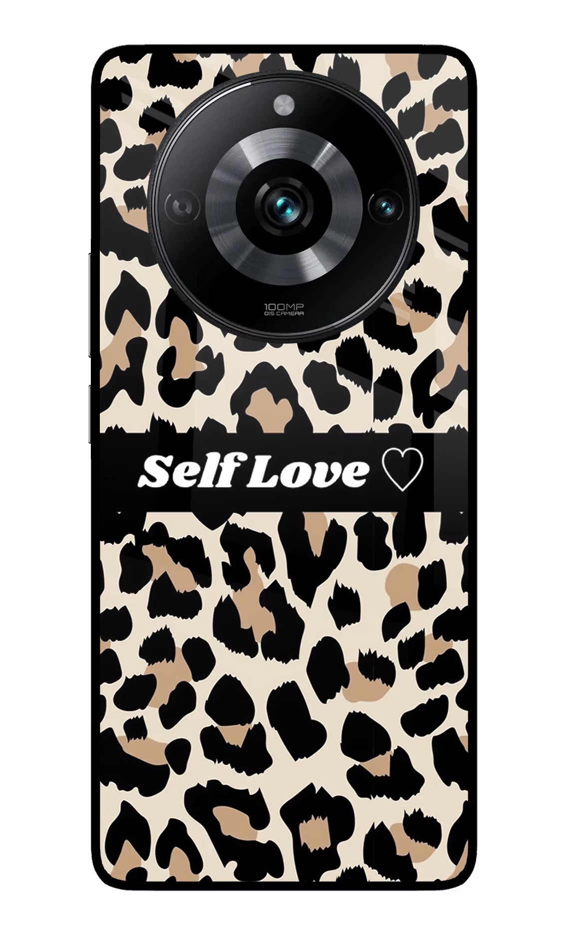 Leopard Print Self Love Realme 11 Pro/Pro+ 5G Glass Case Back Cover by Casekaro