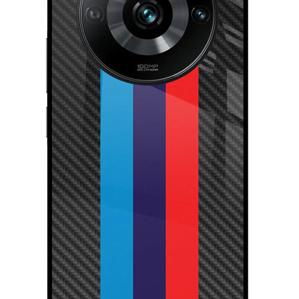 BMW Stripes Pattern Realme 11 Pro/Pro+ 5G Glass Case