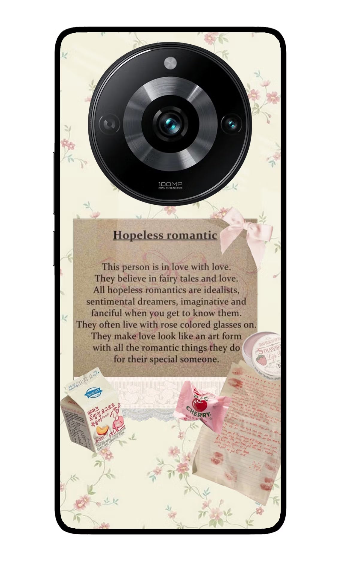 Hopeless Romantic Realme 11 Pro/Pro+ 5G Glass Case Back Cover by Casekaro