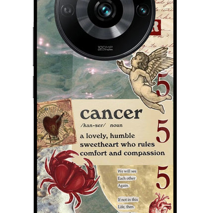 Cancer Zodiac Realme 11 Pro/Pro+ 5G Glass Case Back Cover by Casekaro