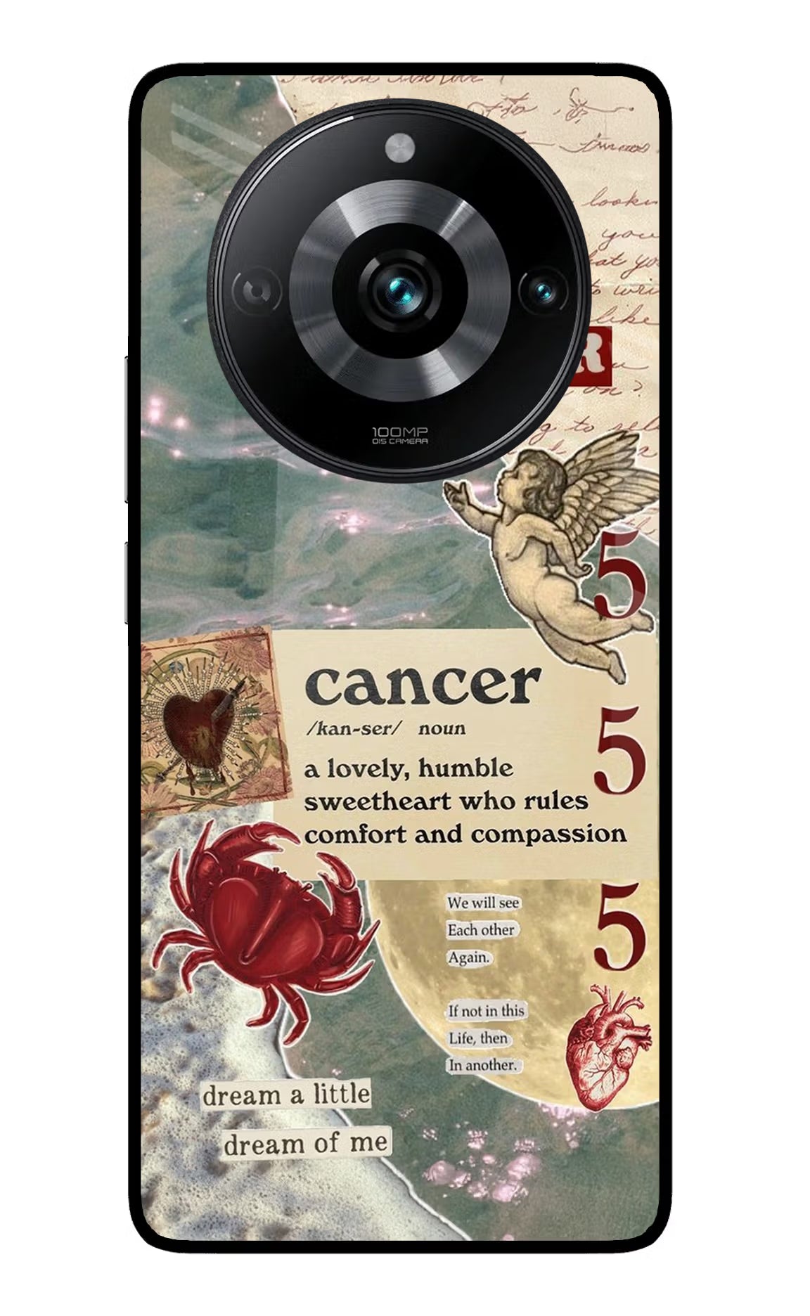 Cancer Zodiac Realme 11 Pro/Pro+ 5G Glass Case Back Cover by Casekaro