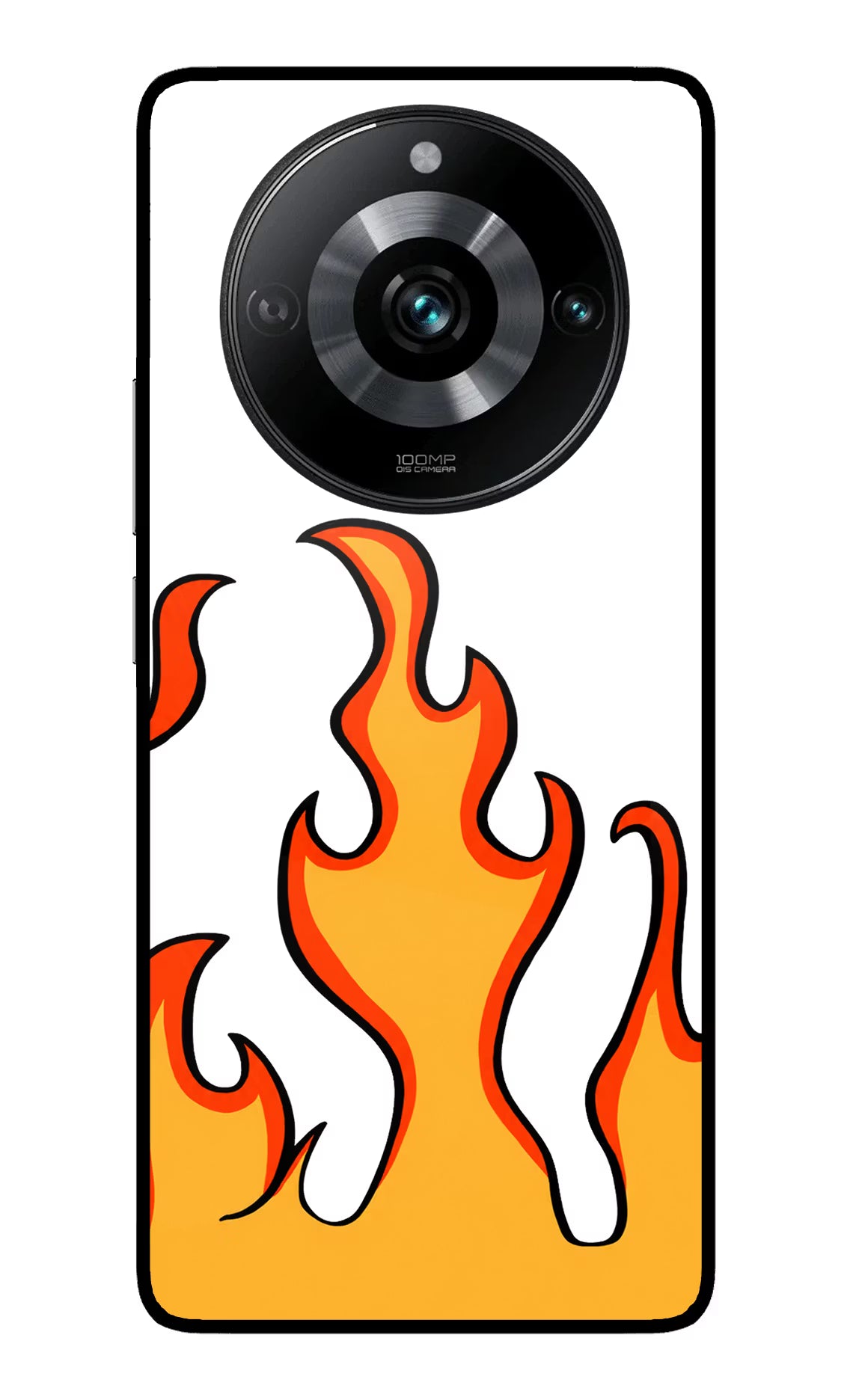 Fired Up – White Realme 11 Pro/Pro+ 5G Glass Case Back Cover by Casekaro