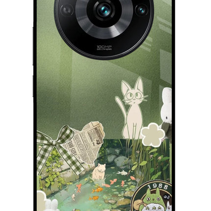 Aesthetic anime Realme 11 Pro/Pro+ 5G Glass Case Back Cover by Casekaro