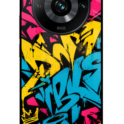 Graffiti Vibe Realme 11 Pro/Pro+ 5G Glass Case Back Cover by Casekaro