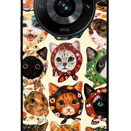 Cool Cat Realme 11 Pro/Pro+ 5G Glass Case Back Cover by Casekaro