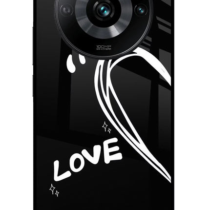 Love Line Realme 11 Pro/Pro+ 5G Glass Case Back Cover by Casekaro
