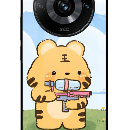Tiger Treat Realme 11 Pro/Pro+ 5G Glass Case Back Cover by Casekaro